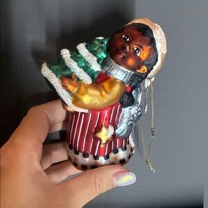 Christopher Radko Red and Gold Holiday Ornament